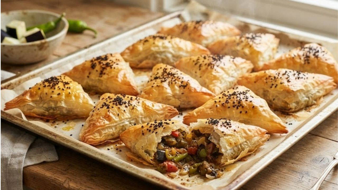 Köz Patlıcanlı Çıtır Börek: Çay Saatlerinin Yeni Favorisi