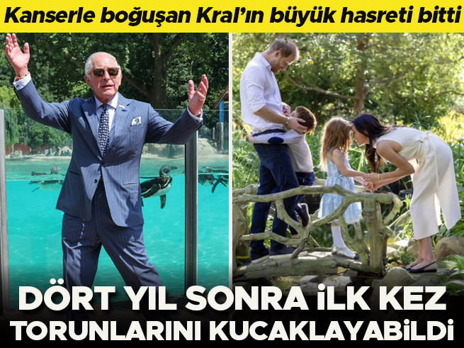 Kral Charles dört yıl sonra torunlarına kavuştu