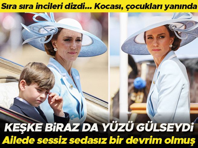 Kraliyet Ailesi Trooping The Colour Geçidi'nde Bir Araya Geldi