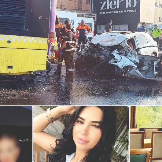 Küçükçekmece'de Feci Kaza: Otomobil İETT Otobüsüne Çarptı, 3 Kişi Öldü