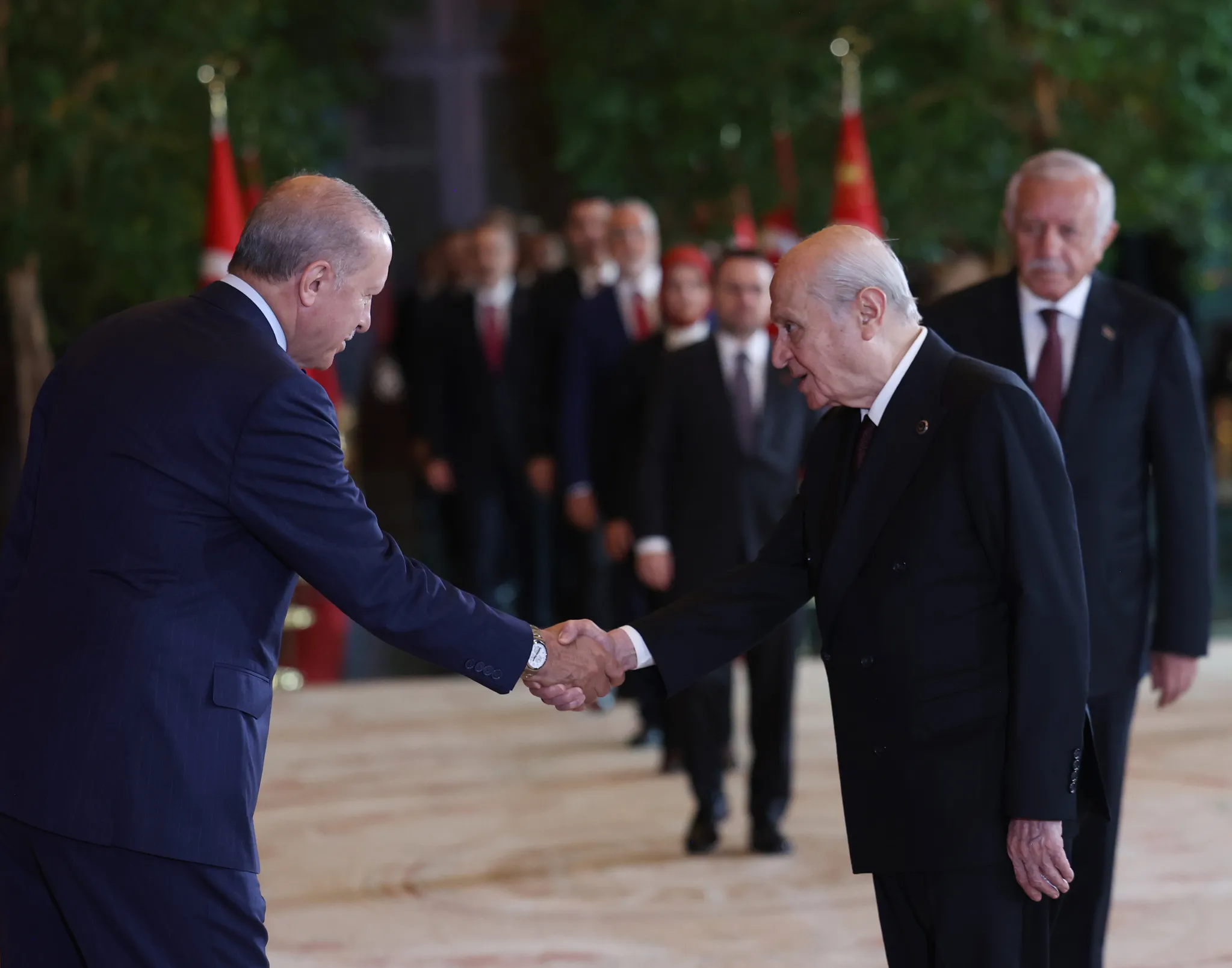 Külliye'de 30 Ağustos coşkusu: Erdoğan tebrikleri kabul etti