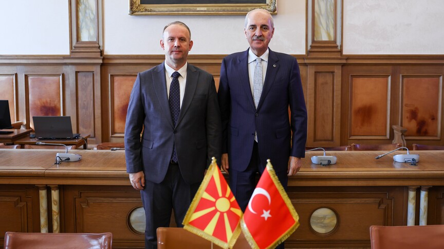Kurtulmuş, Kuzey Makedonya Meclis Başkanı Gaşi ile Roma'da görüştü
