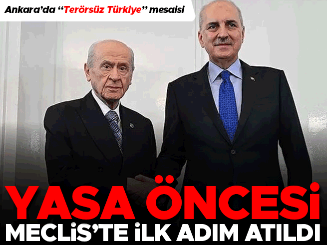 Kurtulmuş'tan Bahçeli'ye terörsüz Türkiye ziyareti
