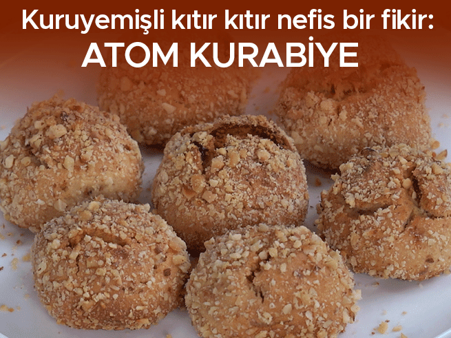 Kuruyemişli atom kurabiye tarifi: Çay saatlerinin yıldızı olacak