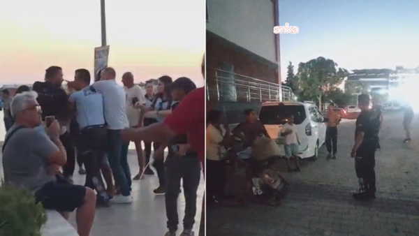 Kuşadası'nda zabıtaya taşlı saldırı: 2 tutuklama