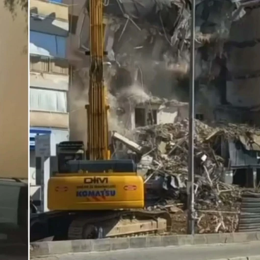 Kuşadası'nda 5 Katlı Bina Yıkım Sırasında Çöktü