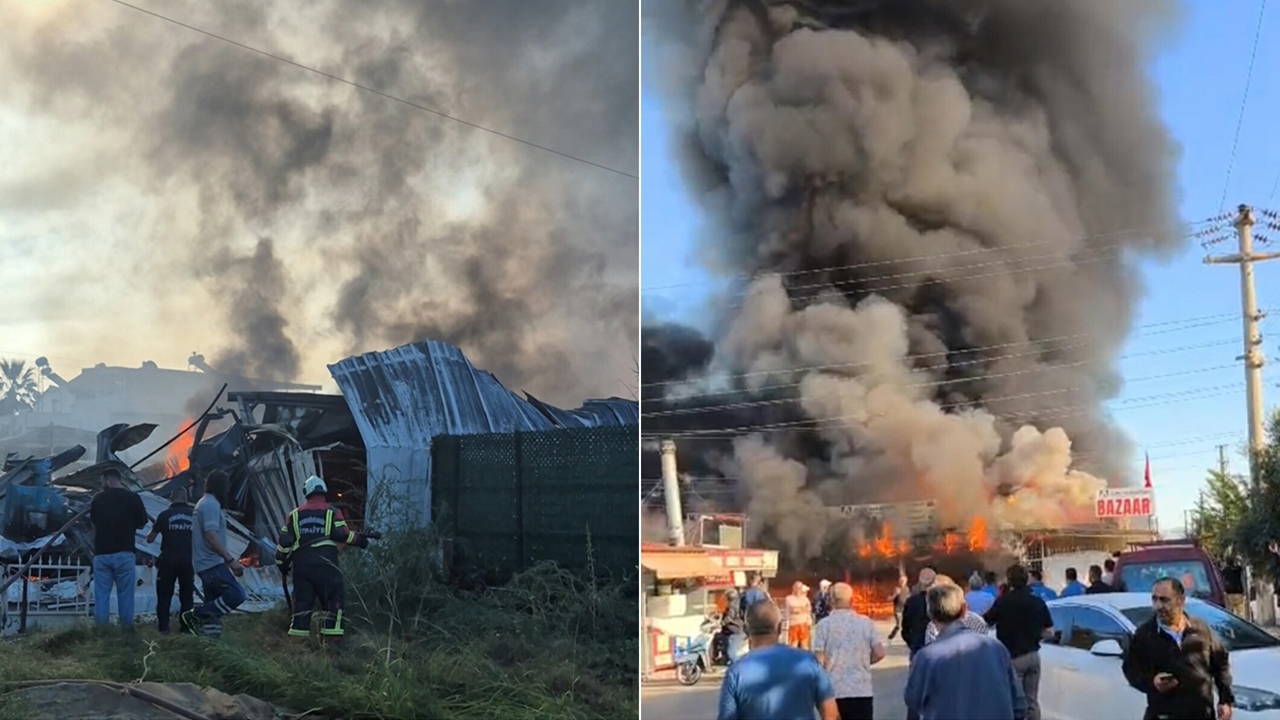 Kuşadası'nda 75 Kiracılı Pazarda Yangın: İtfaiye Raporu Sebebi Belirleyemedi