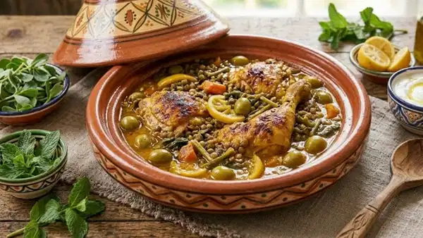 Kuzey Afrika'dan bir lezzet şöleni: Limonlu ve zeytinli tavuk Tajin tarifi