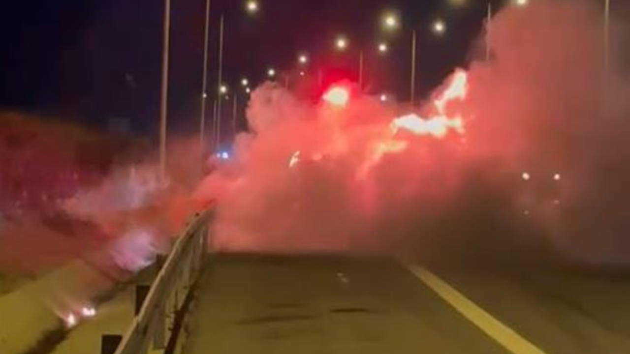 Kuzey Marmara Otoyolu'nda Otomobil Alev Alev Yandı