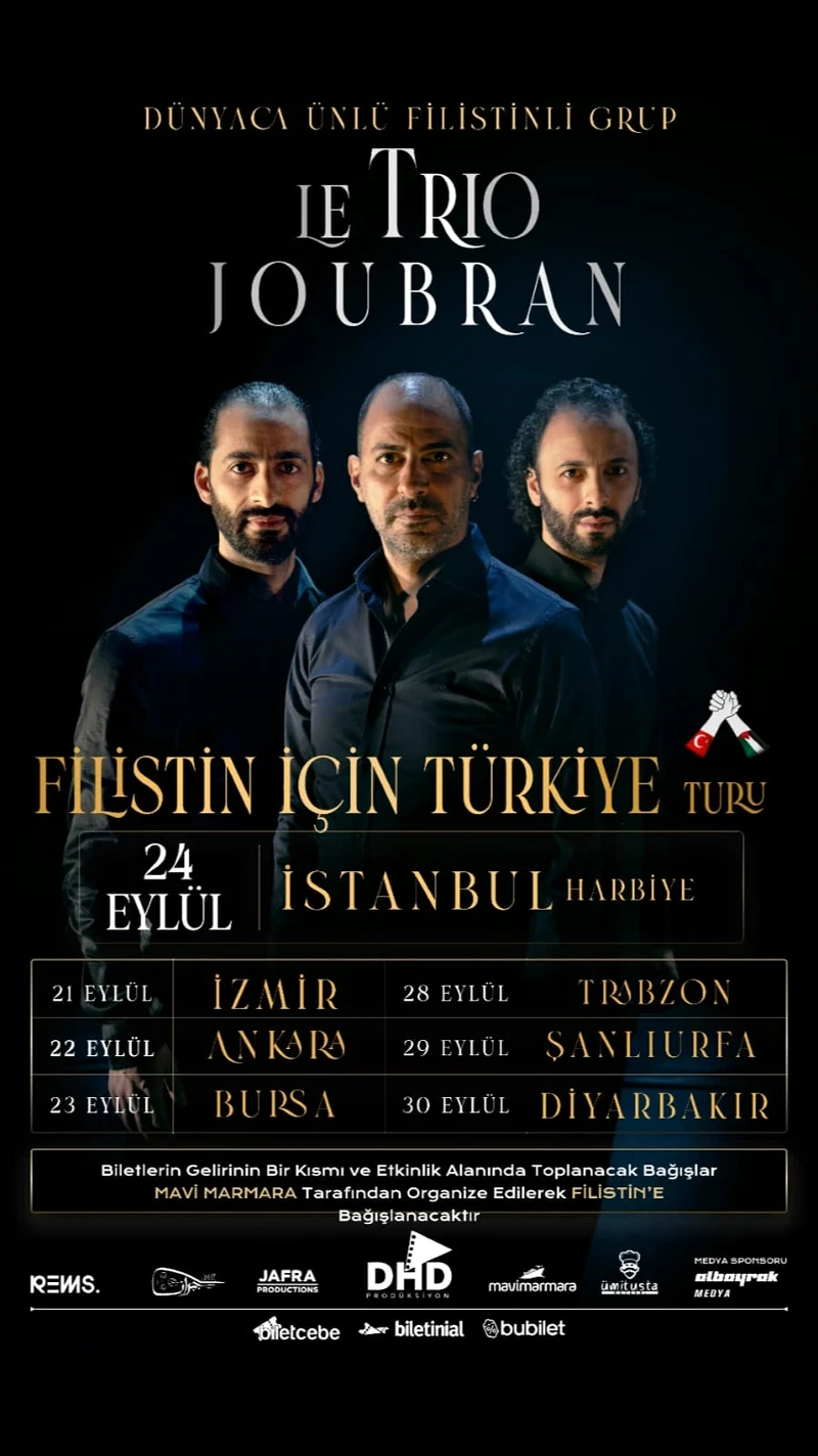 Le Trio Joubran 'Barış Çağrısı' Turnesiyle Türkiye'de