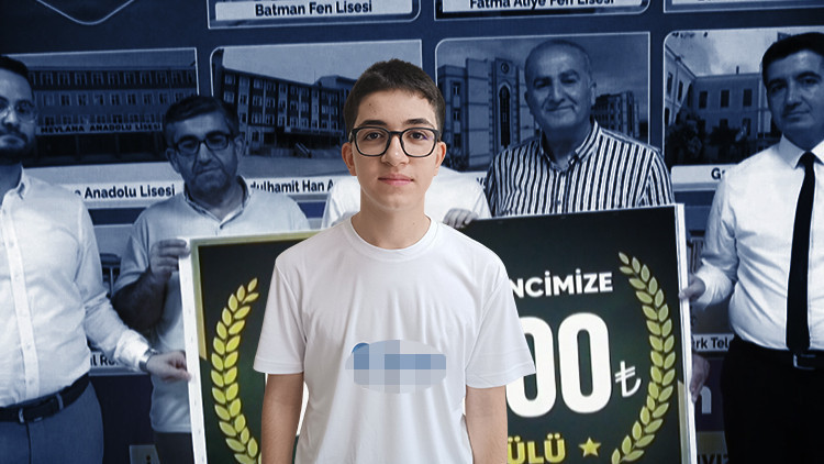 LGS Türkiye Birincisi Muhammed'e 500 Bin Lira Ödül
