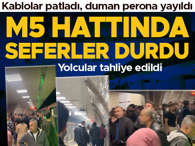 M5 Metro Hattında Kablo Patlaması: Yolcular Tahliye Edildi