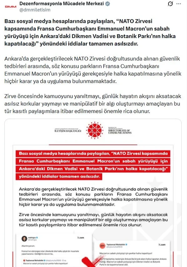 Macron’a özel koşu parkuru iddiası dezenformasyon çıktı