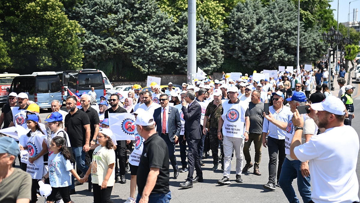 Maden işçilerinin TBMM yürüyüşüne engel