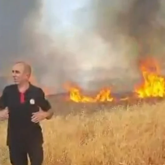 Malatya'da Anız Yangını: Yavru Köpek Son Anda Kurtarıldı