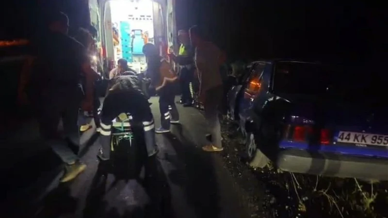 Malatya'da lastik patlaması kazası: 1 yaralı