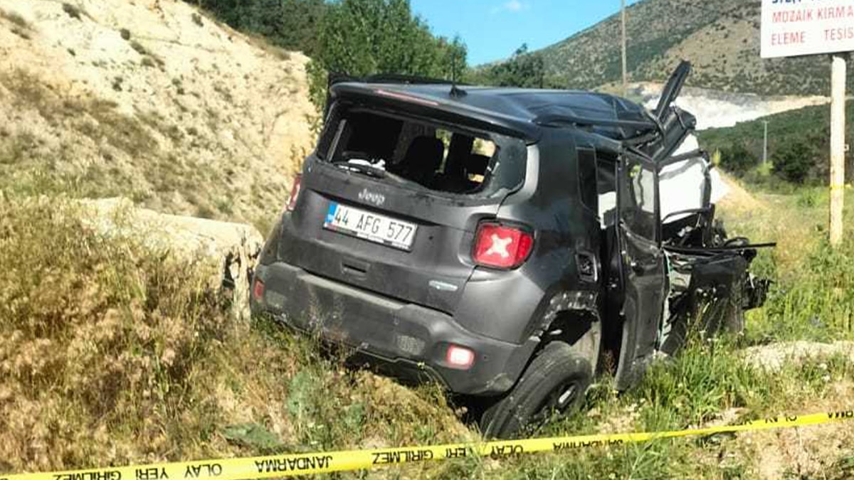 Malatya'da öğretmen trafik kazasında hayatını kaybetti
