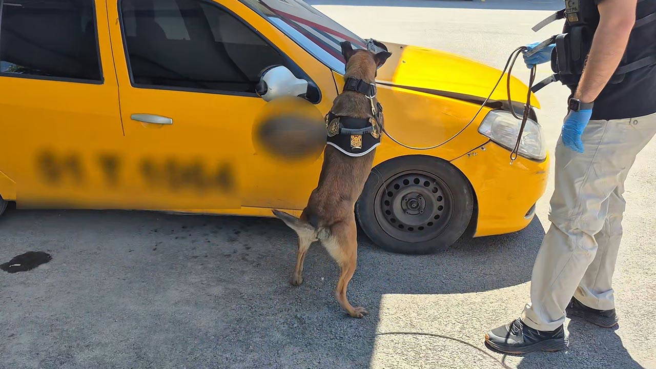 Malatya'da takside rekor miktarda sentetik kannabinoid ham maddesi ele geçirildi