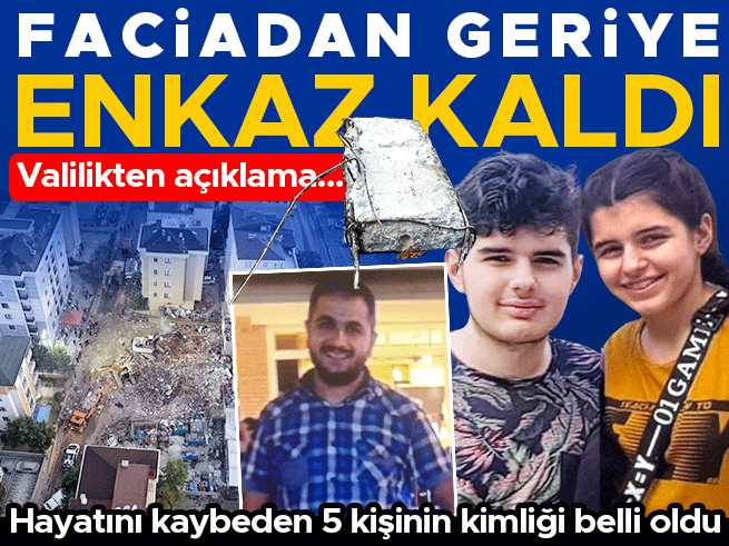 Maltepe'de bina çöküşü: 5 can kaybı, enkaz kaldırma sürüyor