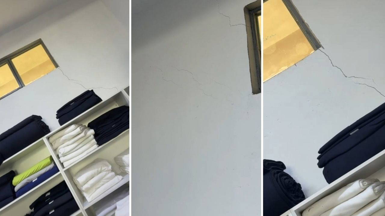 Maltepe'de çöken binada çatlak görüntüleri ortaya çıktı