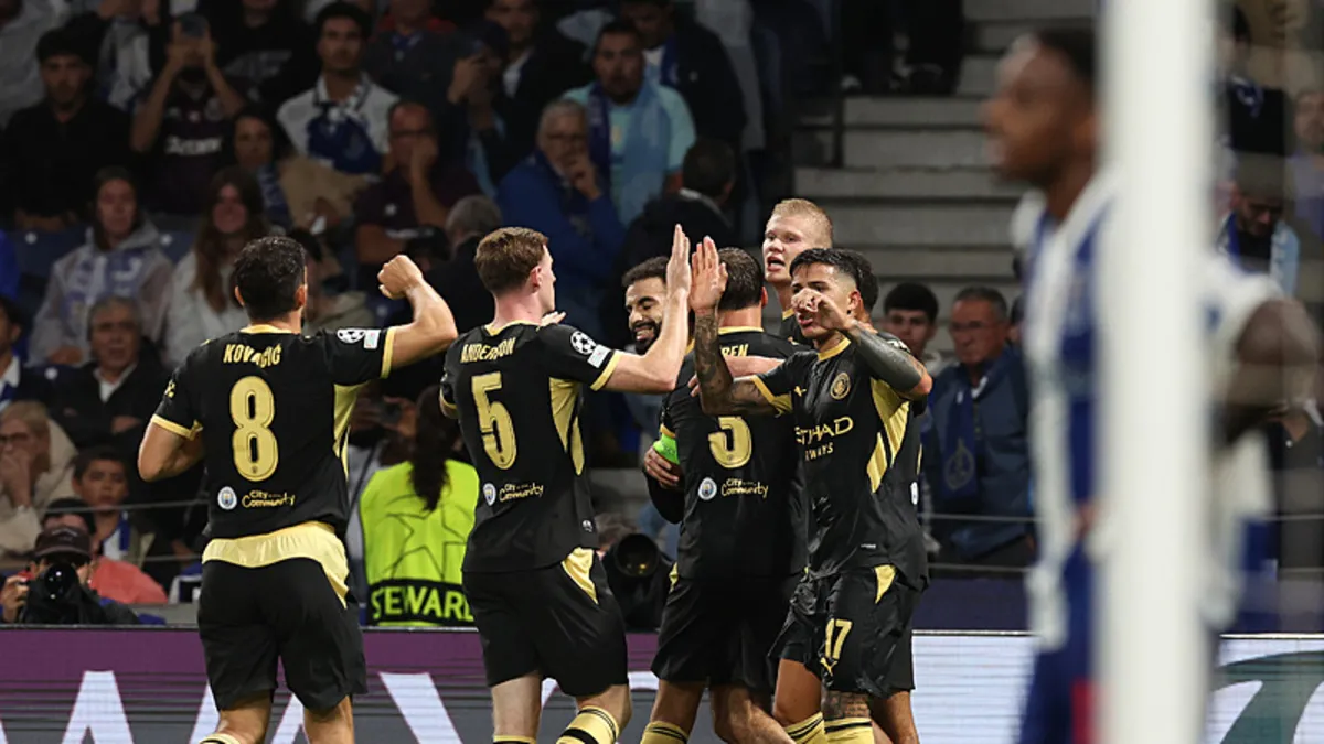 Manchester City, Porto'yu Haaland ile yıktı