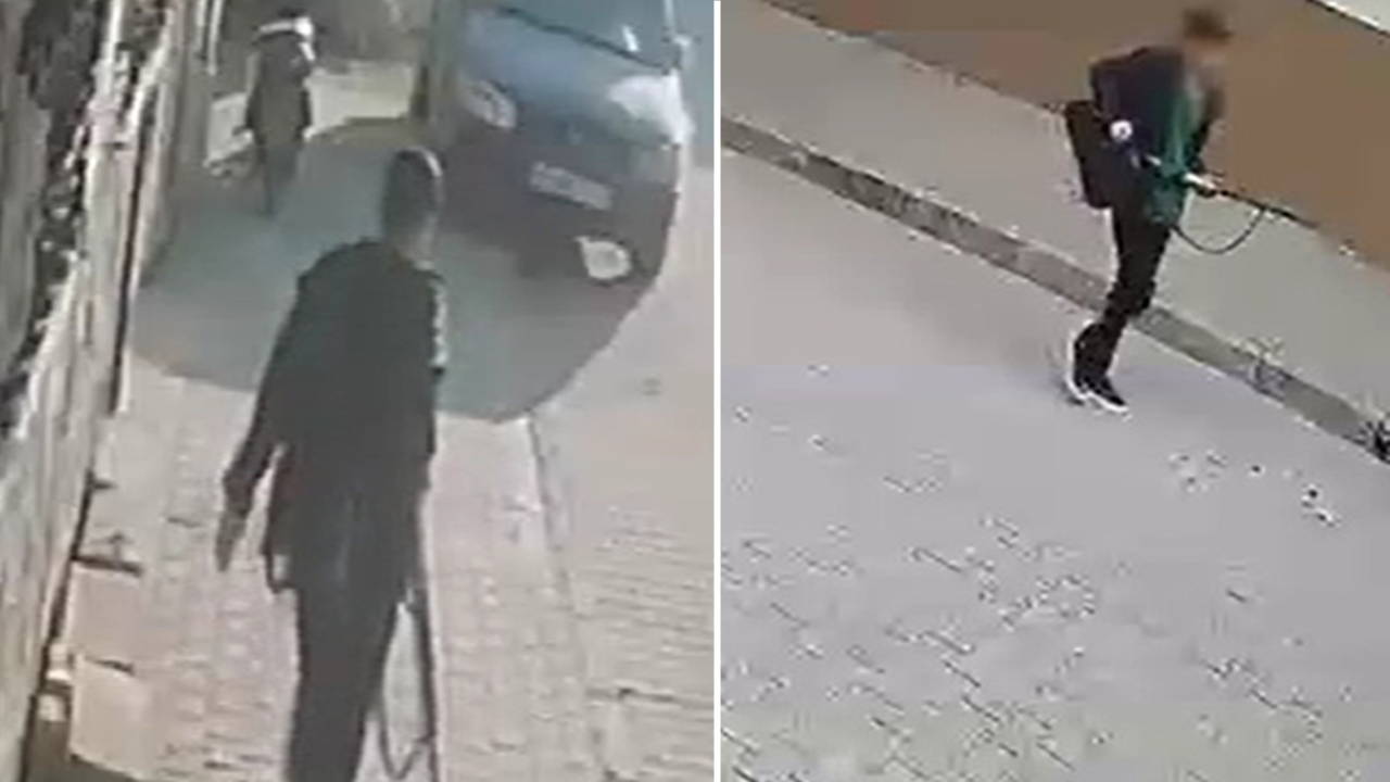 Manisa'da lise saldırısı: Zanlının görüntüleri ortaya çıktı