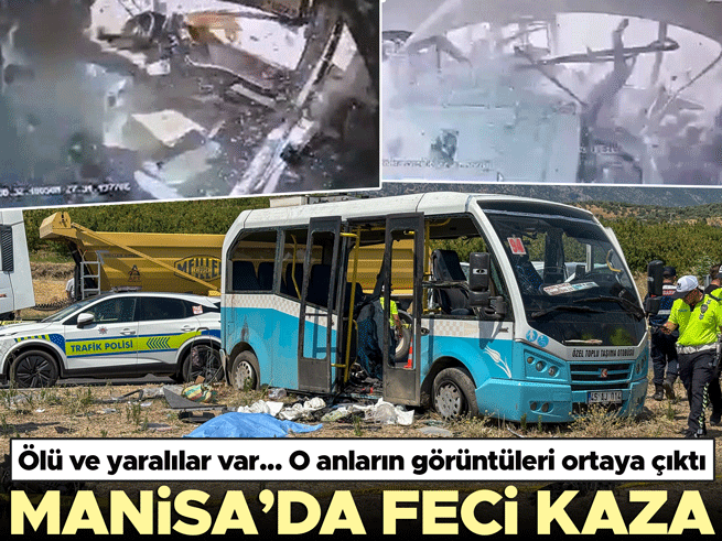 Manisa’da minibüs çarpıştı: 1 ölü, 11 yaralı