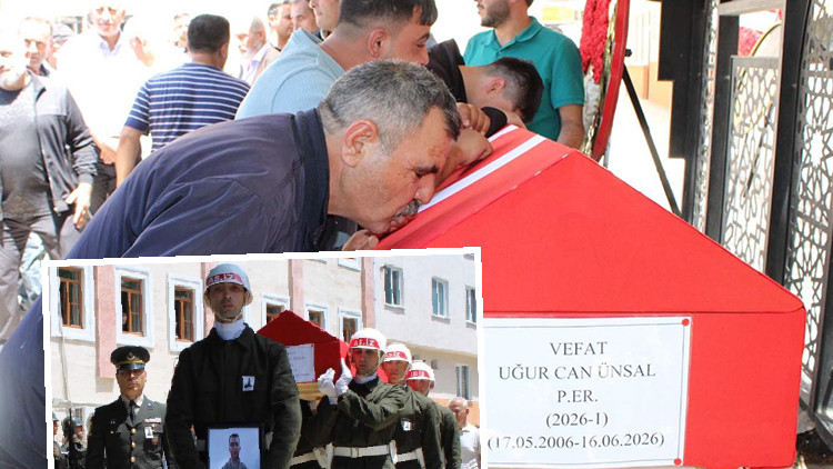 Manisa'da hayatını kaybeden asker Çerkezköy'de son yolculuğuna uğurlandı
