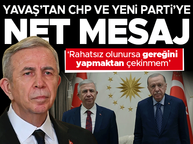 Mansur Yavaş'tan Erdoğan görüşmesi açıklaması: 'Tek gündem Ankara