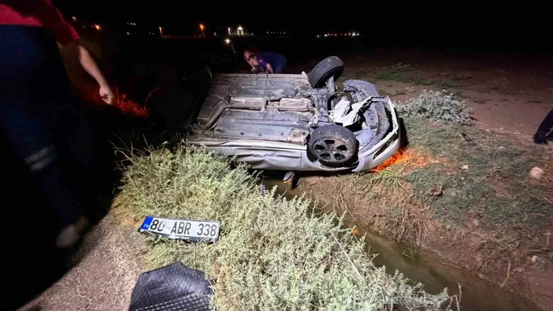 Mardin'de Kontrolden Çıkan Otomobil Takla Attı: 3 Yaralı