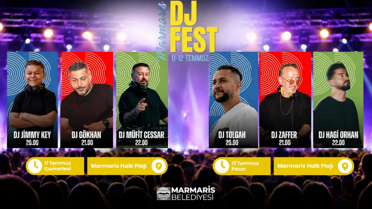 Marmaris DJ Fest yazın ritmini yükseltecek