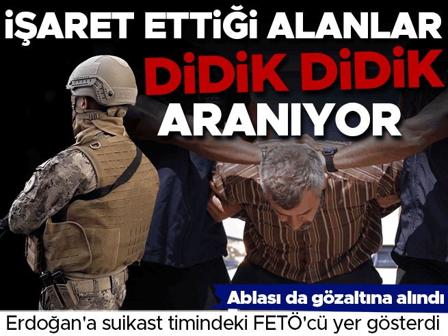 Marmaris'te Erdoğan'a Suikast Girişiminde FETÖ'cünün Gösterdiği Yerler Aranıyor