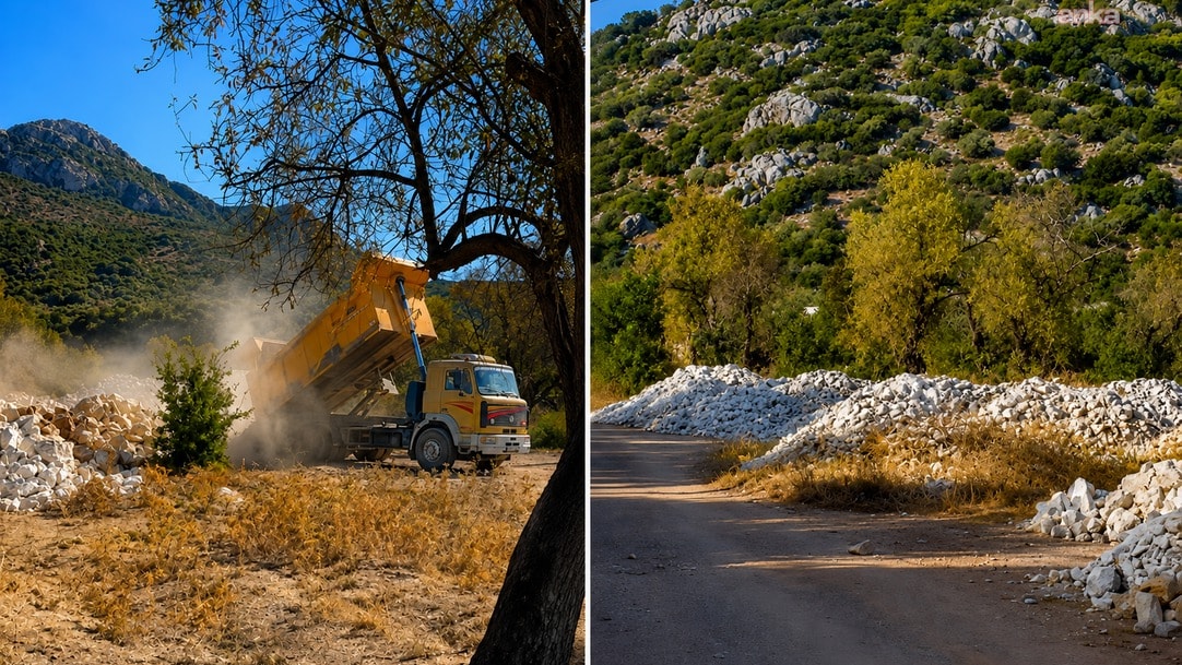 Marmaris’teki 800 yıllık kale tarihi dokuya aykırı görüntülerle gündemde