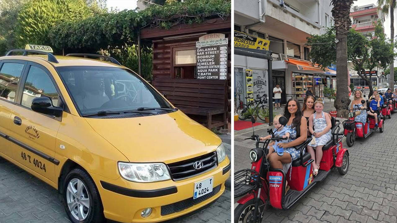 Marmaris'te taksi esnafından elektrikli buggy araçlarına tepki