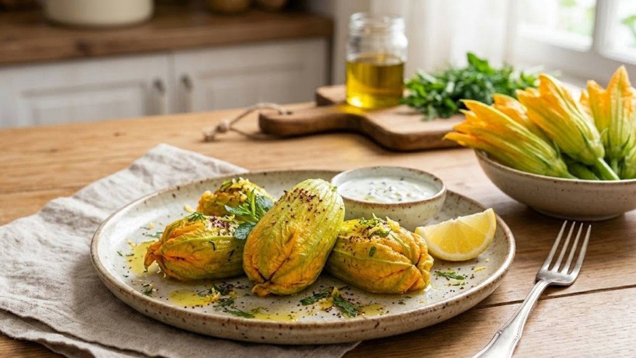 MasterChef'in Narin Lezzeti: Zeytinyağlı Kabak Çiçeği Dolması Tarifi