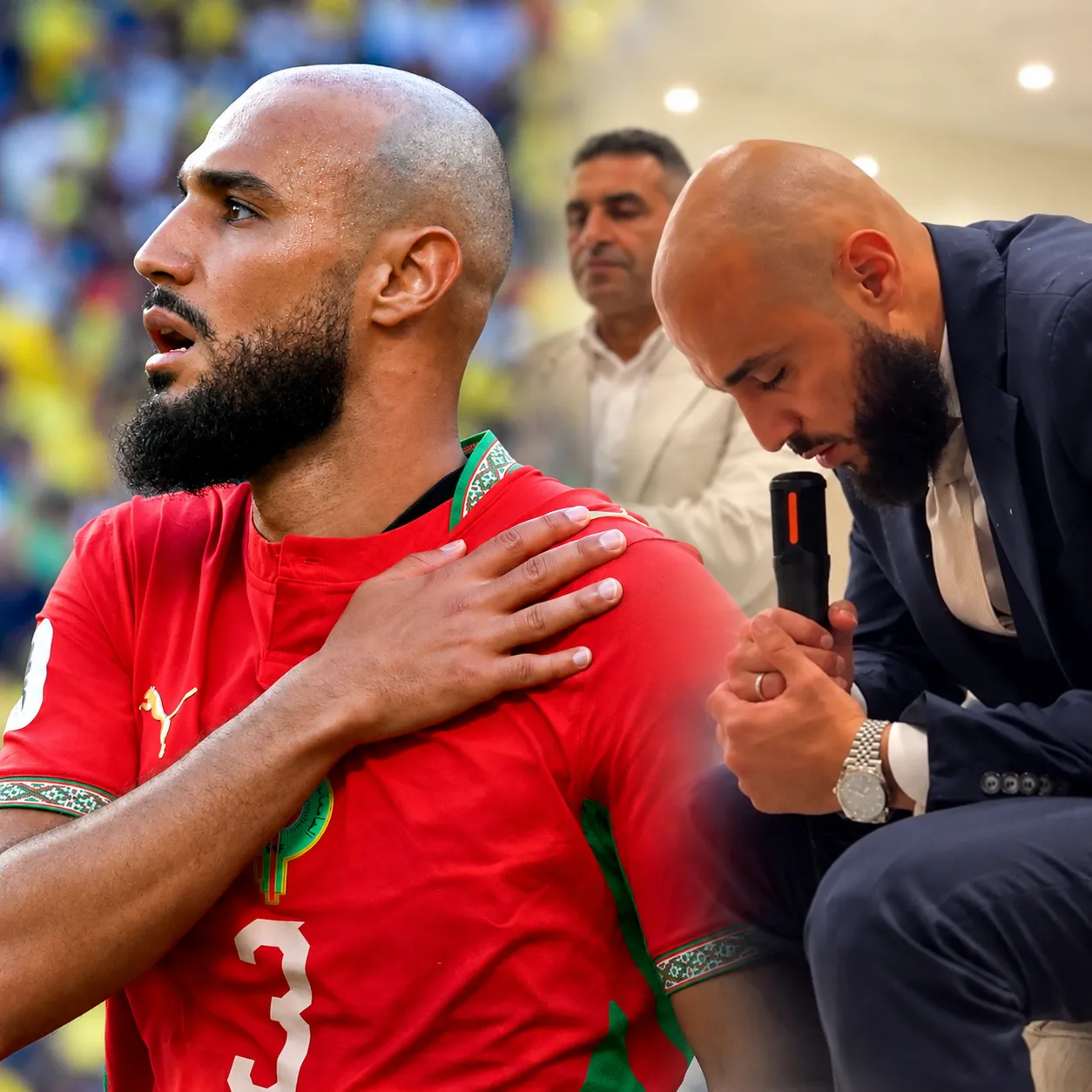 Mazraoui'den Sahada Değil Tilavetle Gönüllere Dokunan Anlar