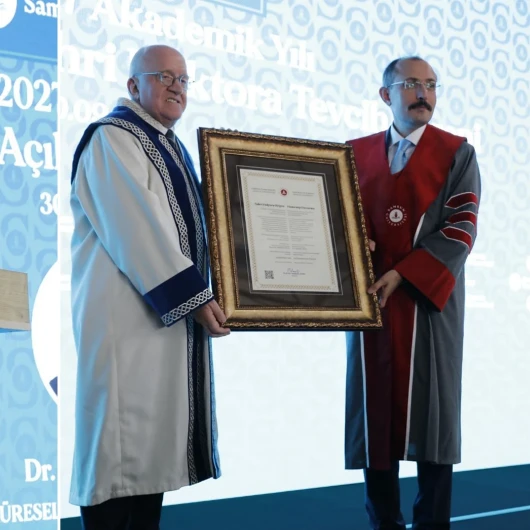 Mehmet Muş'a Samsun Üniversitesi'nden Fahri Doktora