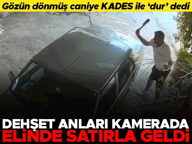 Mersin'de Eski Sevgilinin Arabasını Satırla Parçaladı