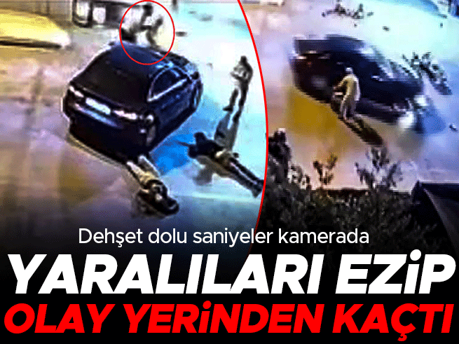 Mersin'de korkunç kaza: Yaralıları ezerek kaçtı