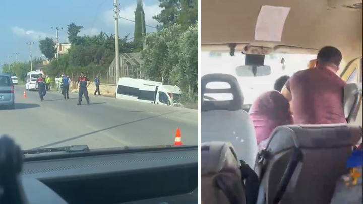 Mersin'de minibüs gaspı: Şüpheli kaçarken kaza yaptı, öldü