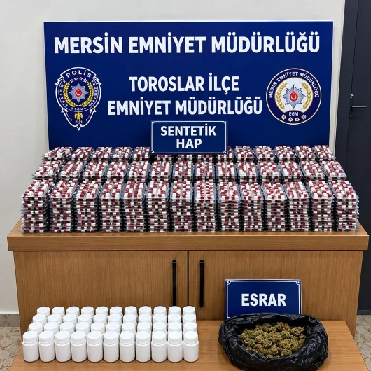 Mersin'de Narkotik Operasyonu: 11 Binden Fazla Uyuşturucu Hap Ele Geçirildi