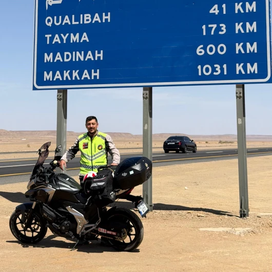 Merzifon'dan Umre Yolculuğu: Motosikletle 6 Bin Kilometre