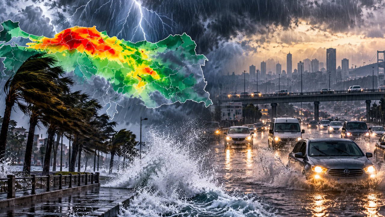 Meteoroloji'den 6 İle Kuvvetli Yağış Uyarısı