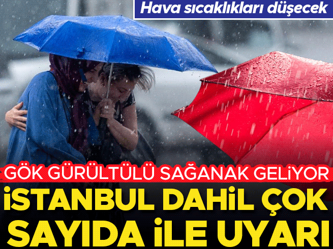 Meteoroloji 3 Temmuz Raporu: Hafta Sonu Sıcaklık Düşüyor, Sağanak Geliyor