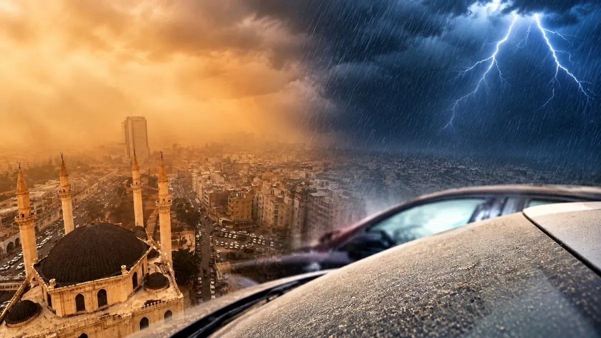 Meteoroloji alarm verdi: Sağanak, fırtına ve toz aynı anda