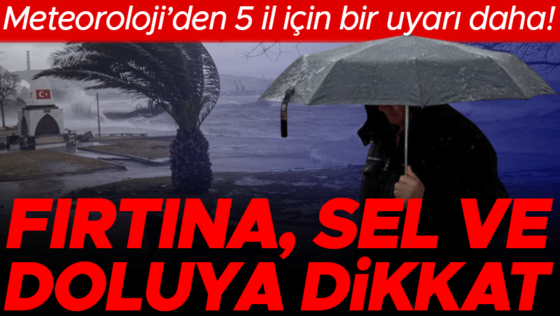 Meteoroloji'den Doğu Karadeniz için fırtına, sel ve dolu uyarısı