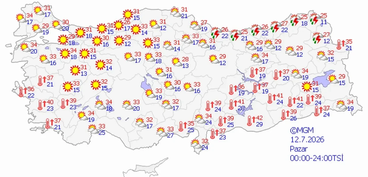 Meteoroloji'den sıcak hava uyarısı: 40 derece aşılacak