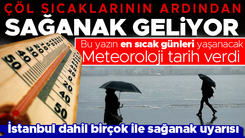 Meteoroloji tarih verdi: Bu yazın en sıcak günleri yaşanacak! Kavurucu sıcakların ardından sağanak geliyor