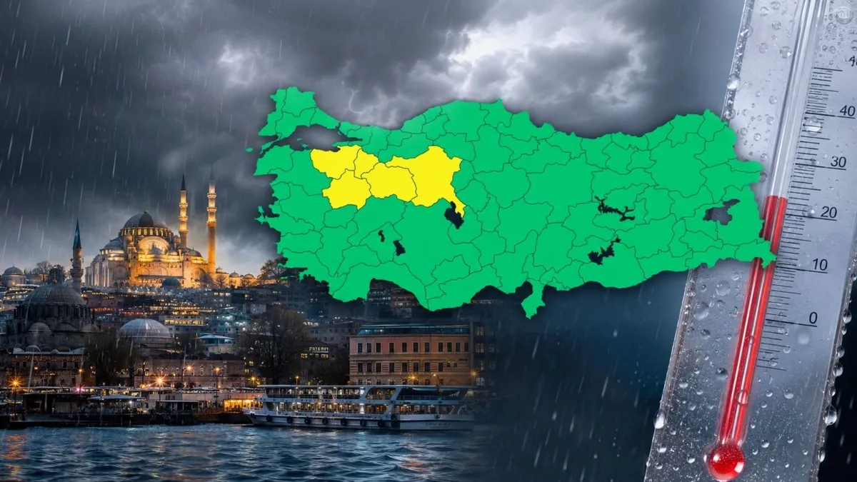 Meteoroloji’den 5 İle Sarı Kodlu Uyarı: Gök Gürültülü Sağanak Geliyor