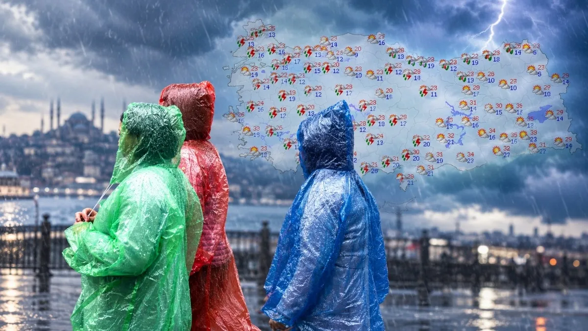 Meteoroloji'den Son Dakika: Hafta Sonu Sıcaklık Düşüyor, Sağanak Kapıda